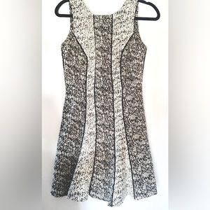 BRAND NEW TWEED H&M FIT & FLARE SLEEVELESS SWING / SHIFT DRESS NWT SIZE 6